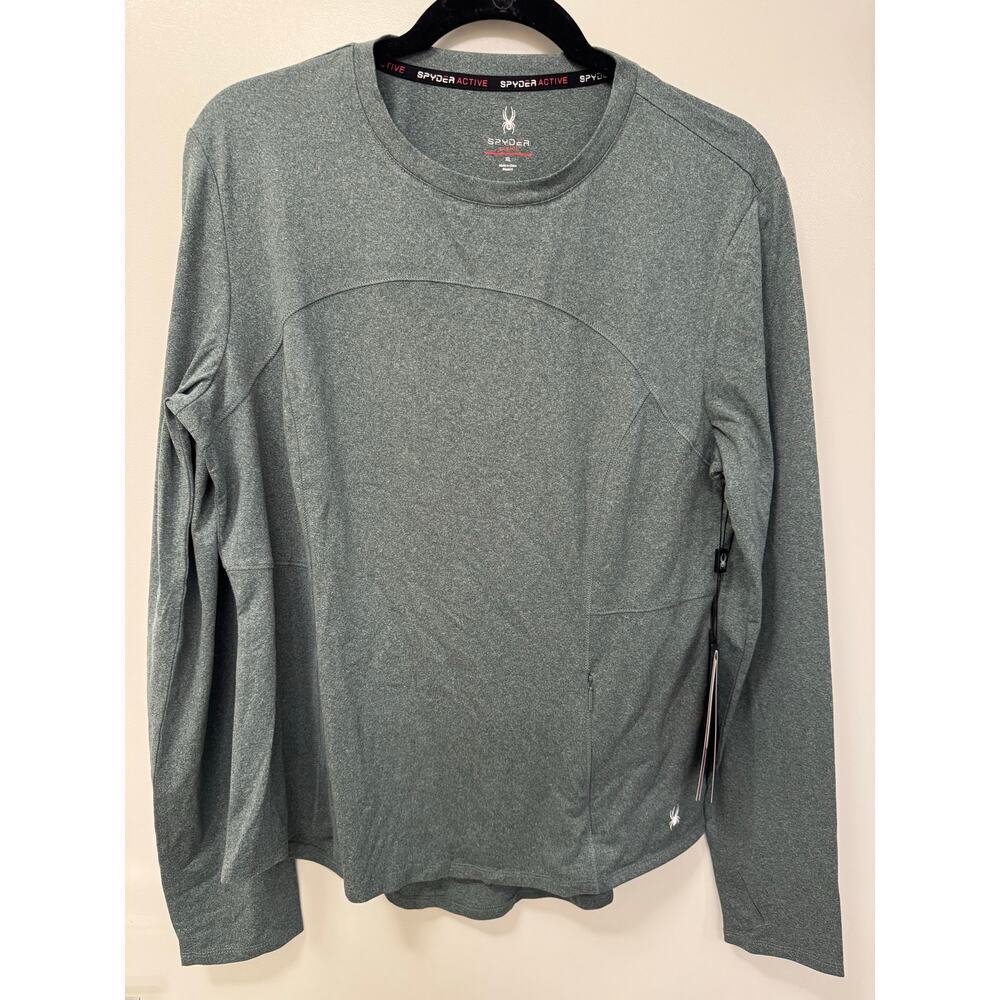 Spyder NWT XL Long Sleeve Green Long Sleeve Activewear Top